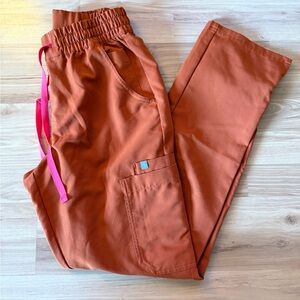 Figs Dirty Chai High Waisted Dowa Scrub Pants XS